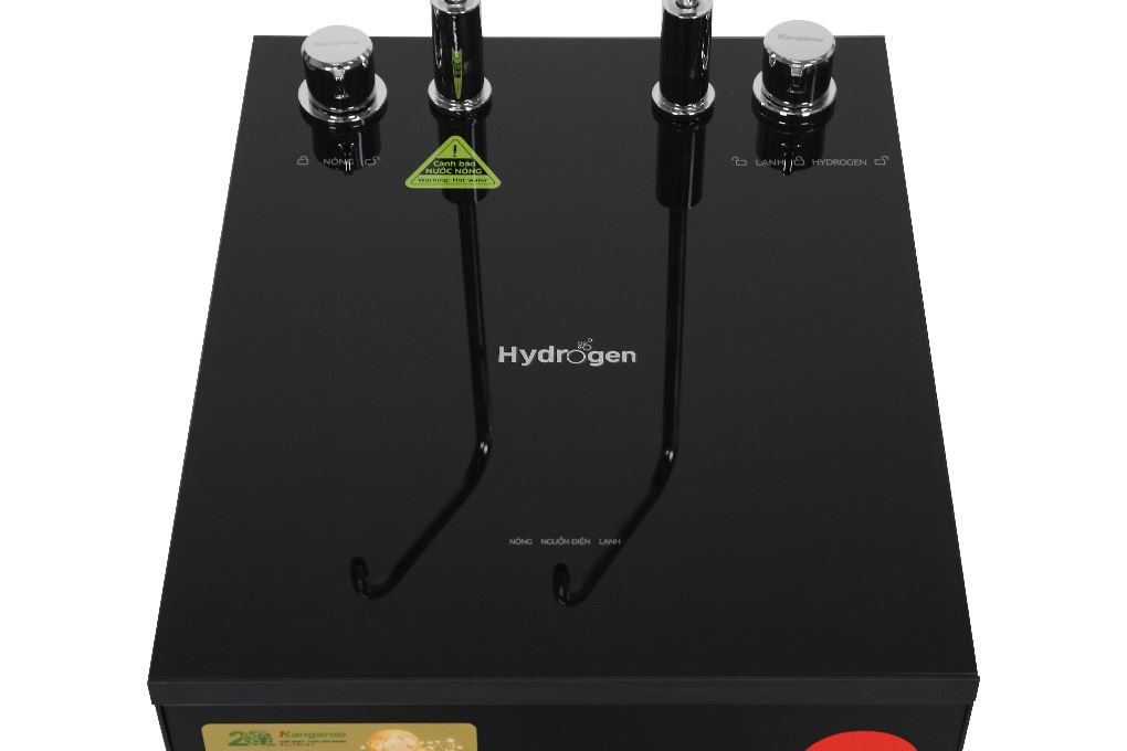 Máy lọc nước RO nóng nguội lạnh Hydrogen Kangaroo KG12S2H4 12 lõi Màu Đen