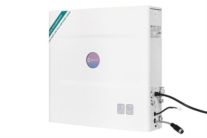 Máy lọc nước RO nóng nguội AOSmith LUX-AOU800HOT 2 lõi Màu Trắng/Đen