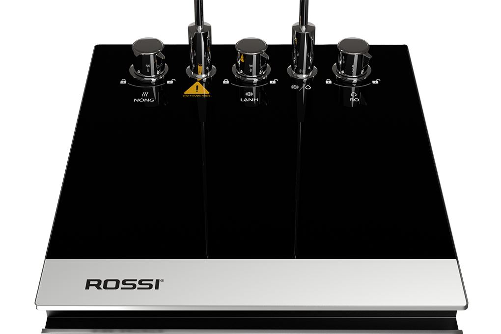 Máy lọc nước RO nóng nguội lạnh Hydrogen Rossi RA-X96D 12 lõi Màu Trắng/Đen