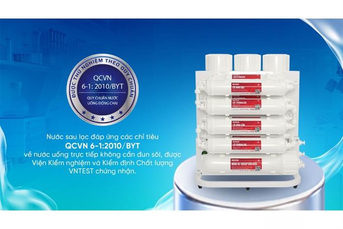 Máy lọc nước RO Hydrogen Rossi RS-25U 12 lõi Màu Trắng