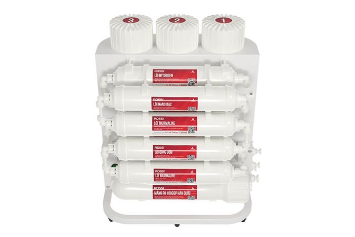 Máy lọc nước RO Hydrogen Rossi RS-25U 12 lõi Màu Trắng