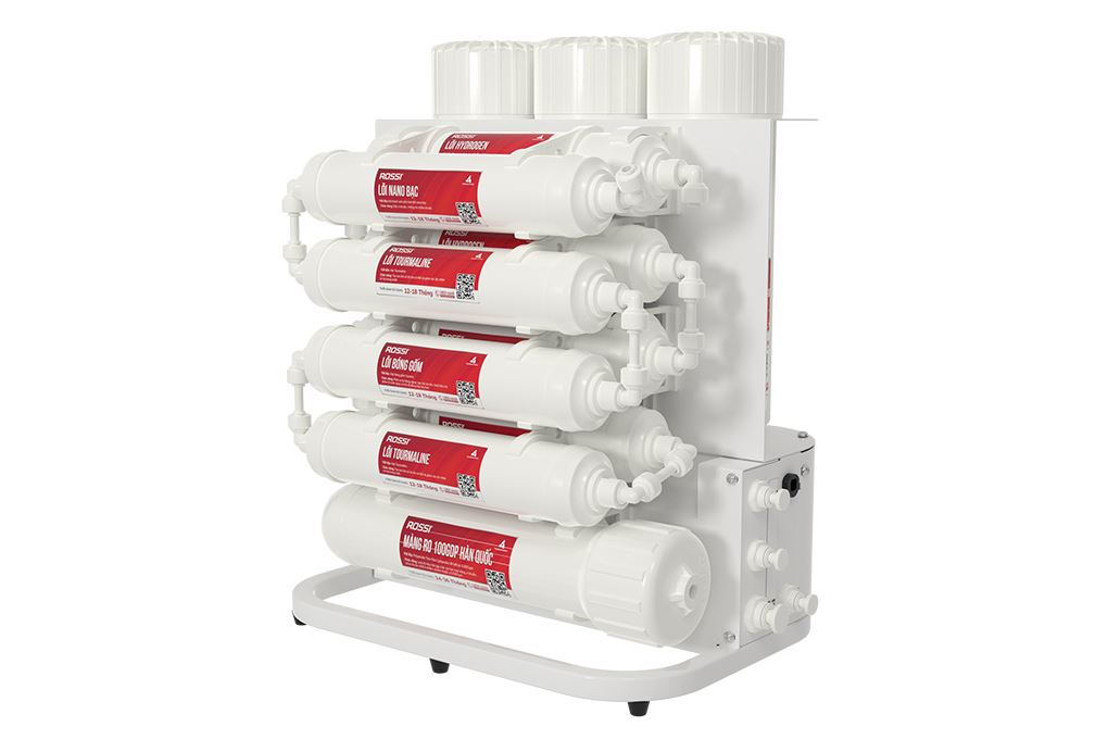 Máy lọc nước RO Hydrogen Rossi RS-25U 12 lõi Màu Trắng