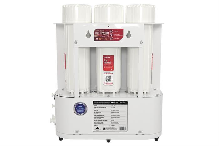 Máy lọc nước RO Hydrogen Rossi RS-25U 12 lõi Màu Trắng