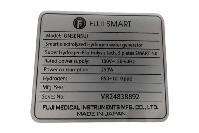 Máy lọc nước điện giải ion kiềm Fuji Smart OnsenSui 5 tấm điện cực Màu Trắng - Bạc