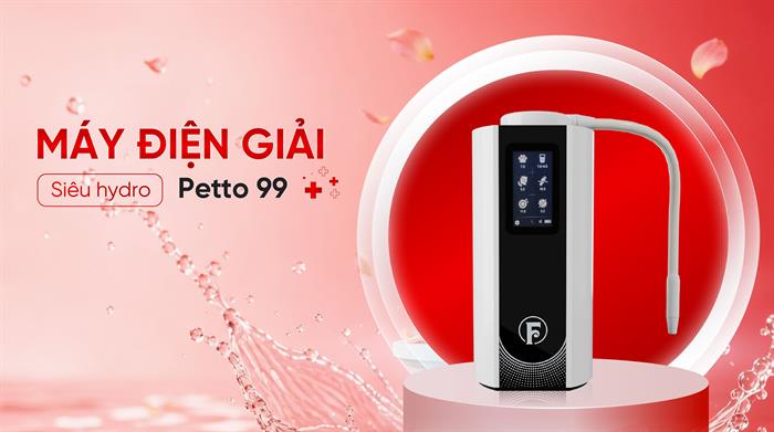 Máy lọc nước điện giải ion kiềm Fuji Smart Petto 99 9 tấm điện cực Màu Trắng - Đen