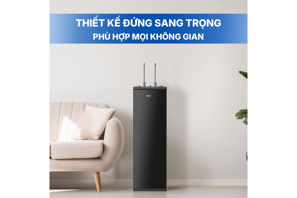 Máy lọc nước RO nóng nguội lạnh Philips ADD8913/74 10 lõi Màu Đen