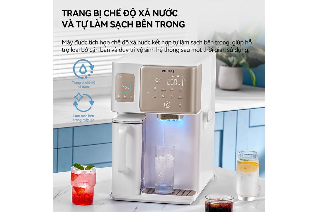 Máy lọc nước RO nóng nguội lạnh Philips ADD6922CG/97 1 lõi Màu Trắng