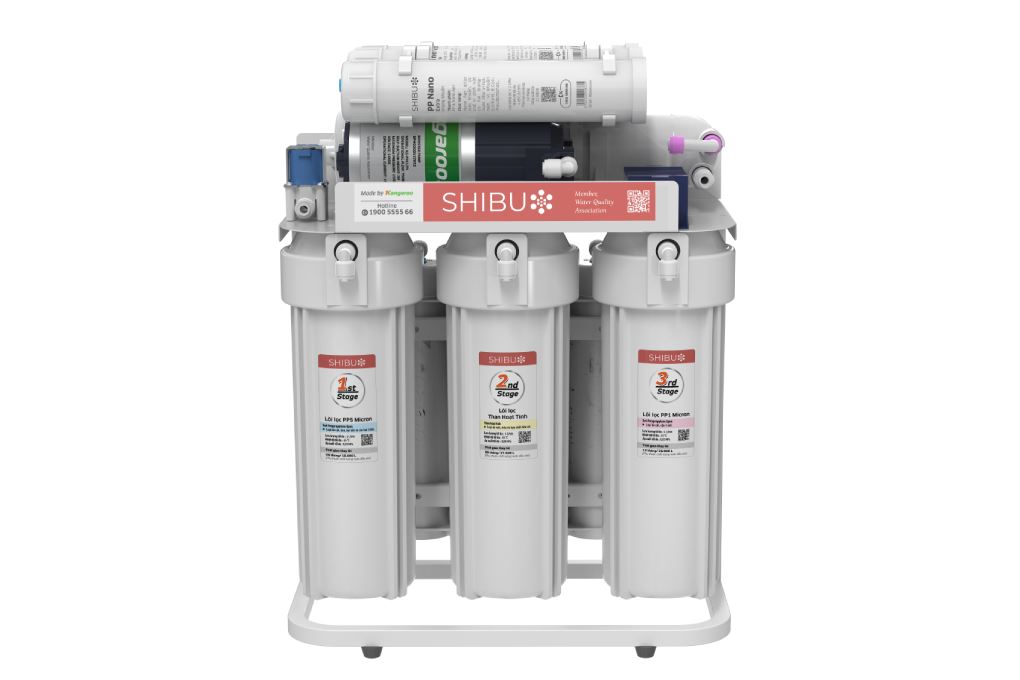 Máy lọc nước RO âm tủ Shibu SB35 11 lõi Màu Đen