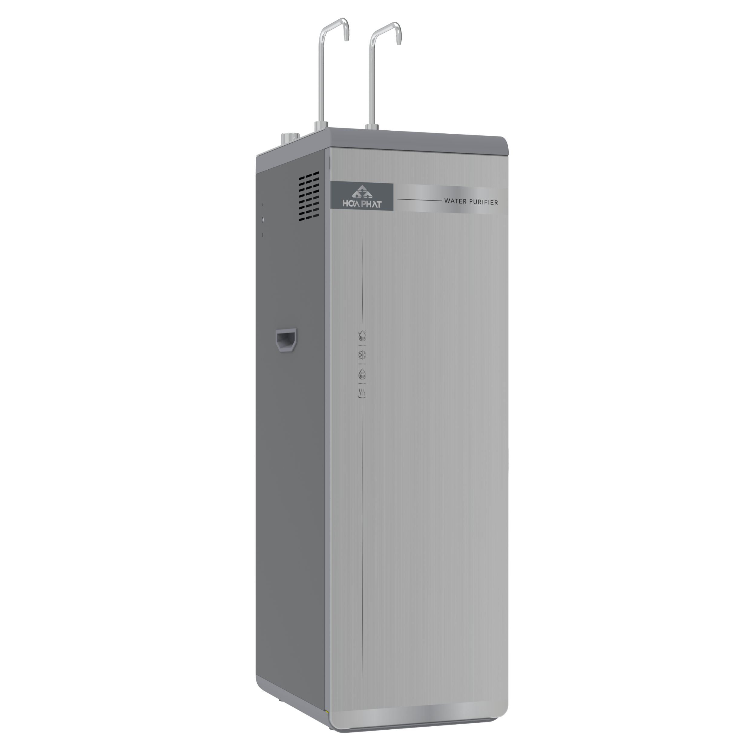 Máy lọc nước RO nóng nguội lạnh Hydrogen Hòa Phát HPN695 13 lõi Màu Trắng - Xám