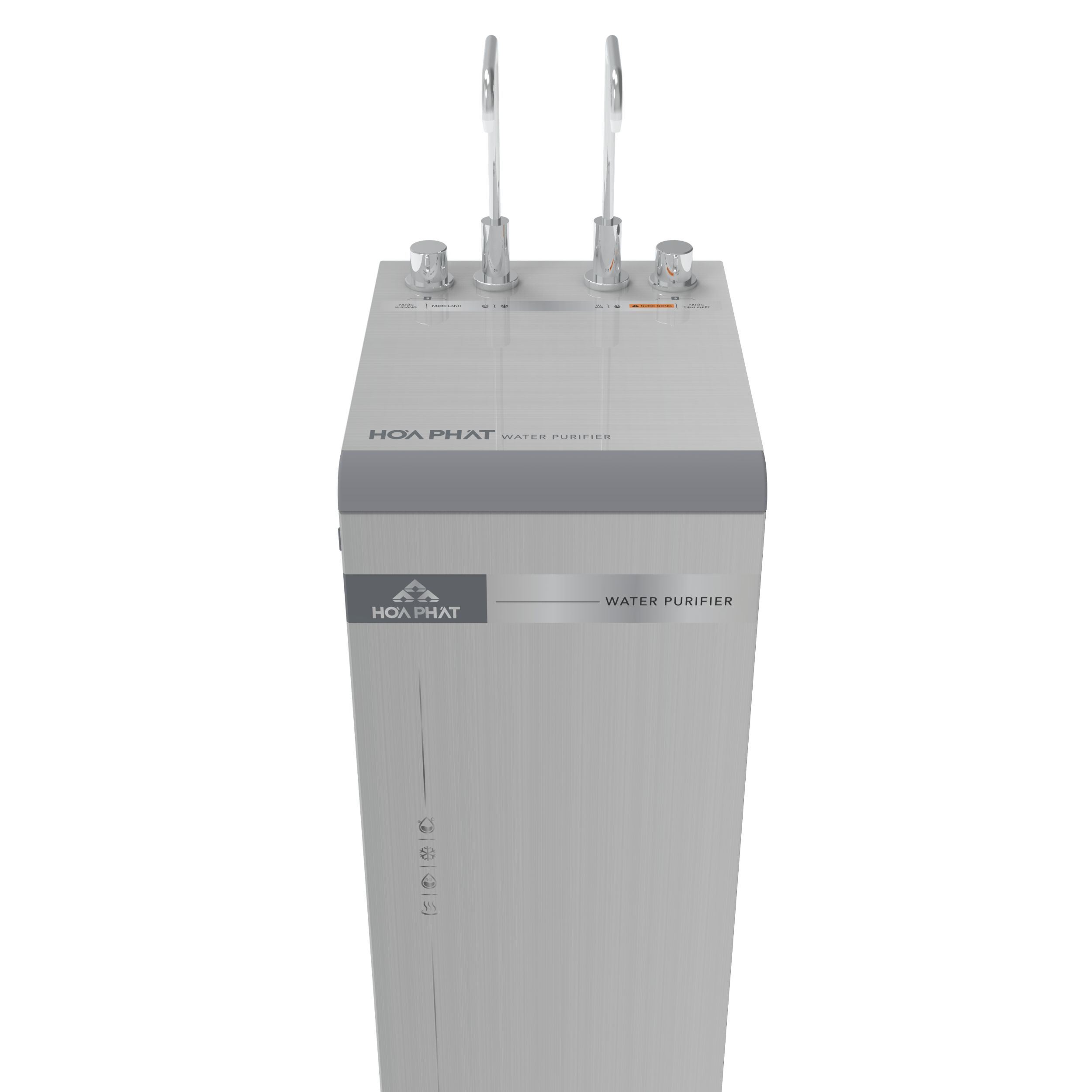 Máy lọc nước RO nóng nguội lạnh Hydrogen Hòa Phát HPN695 13 lõi Màu Trắng - Xám