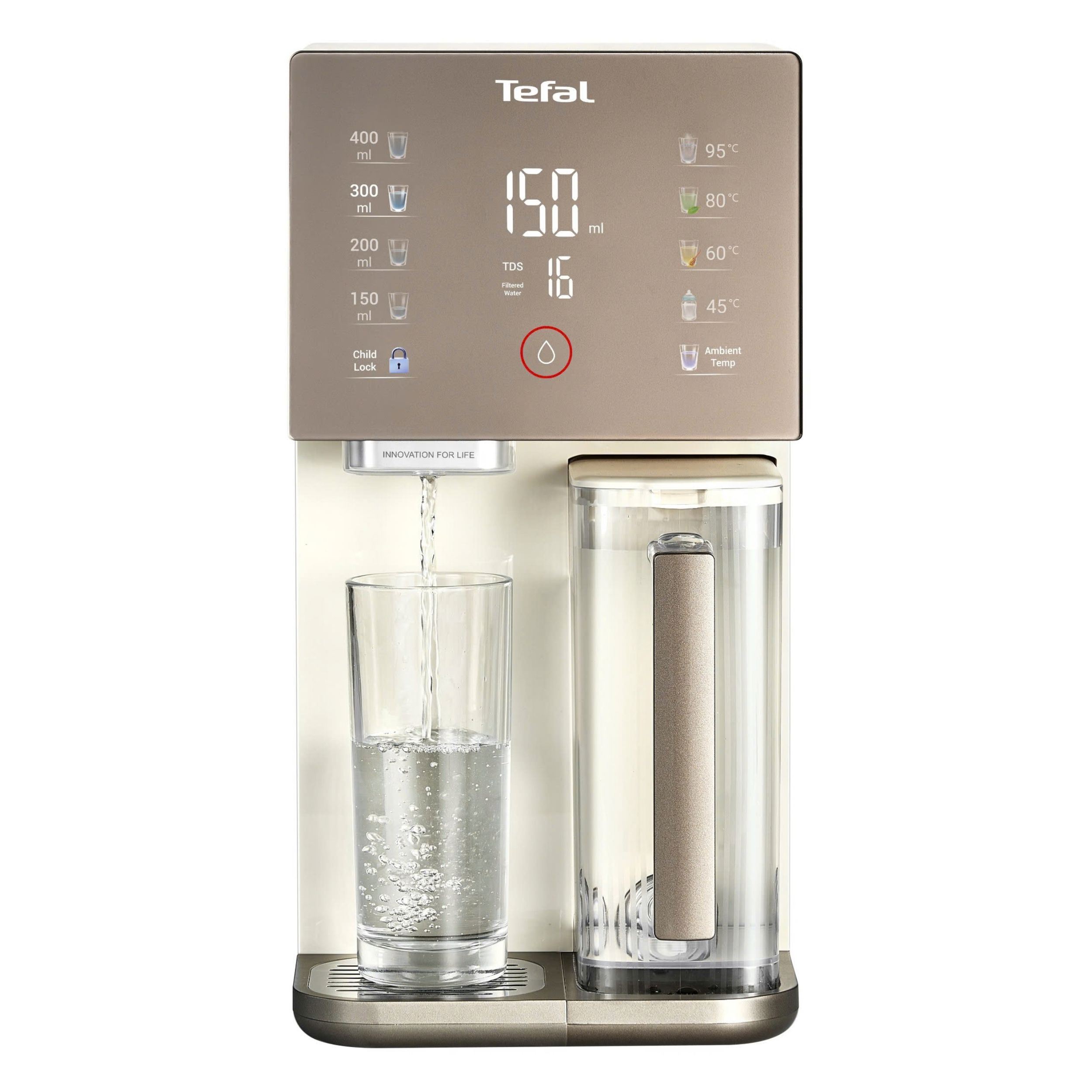 Máy lọc nước RO Tefal Pure Water Compact BR453AY0 1 lõi Màu Trắng - Xám