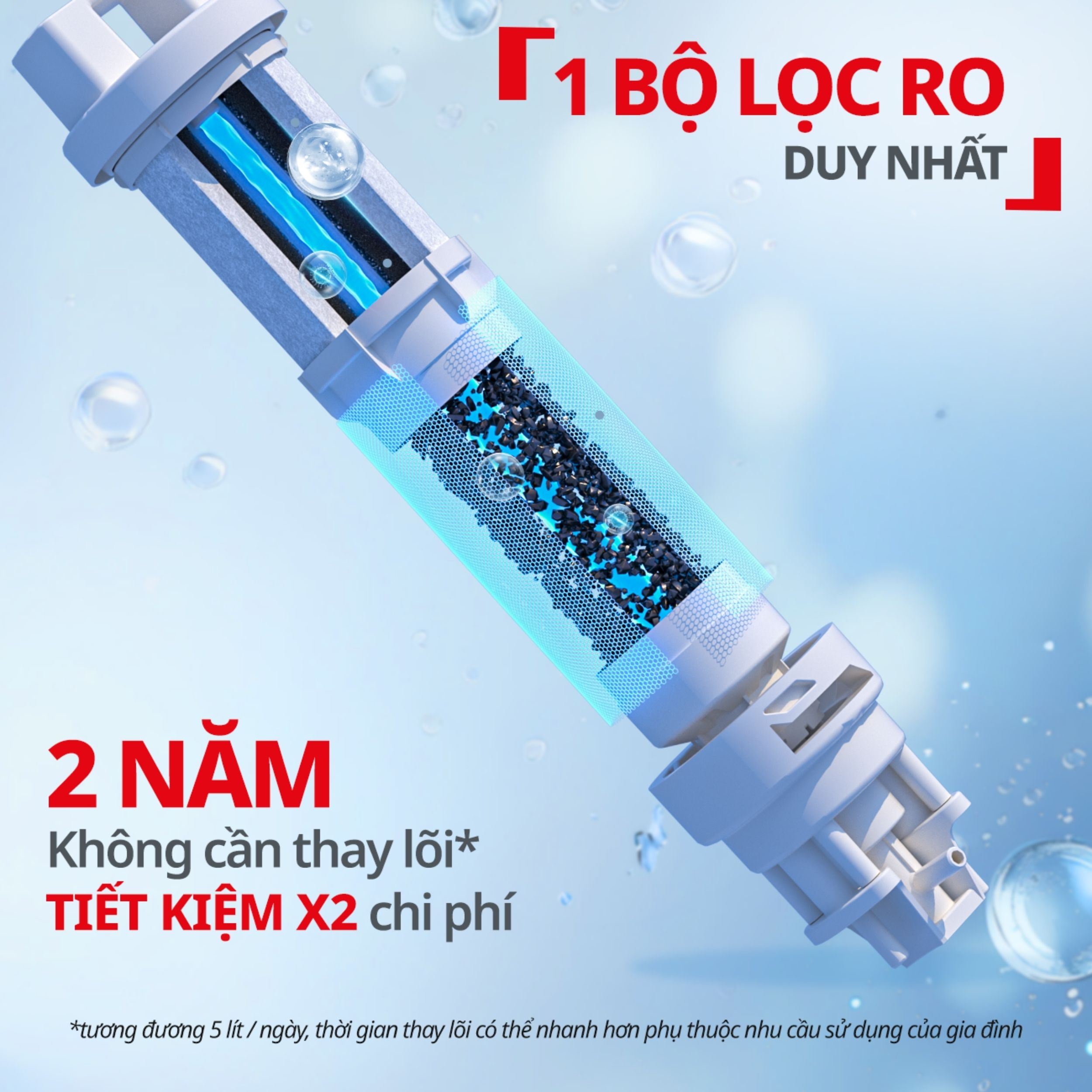 Máy lọc nước để bàn RO nóng nguội lạnh Tefal Pure Water Plus BR653BY0 1 lõi Màu Xám đậm