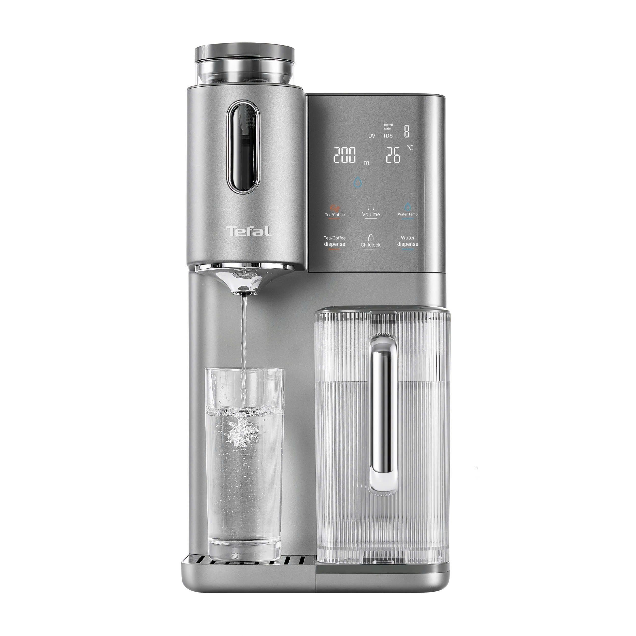 Máy lọc nước để bàn RO nóng nguội lạnh Tefal Pure Water Plus BR653BY0 1 lõi Màu Xám đậm
