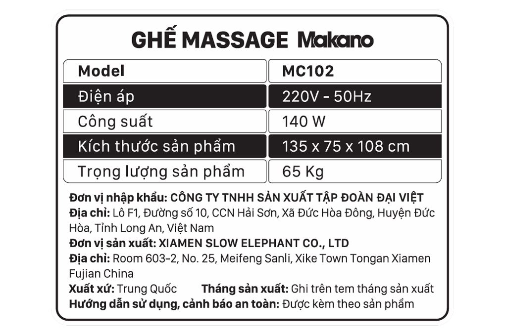 Ghế massage Makano MC102 Màu Xám