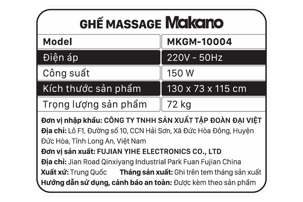 Ghế massage Makano MKGM-10004 Màu Xám xanh