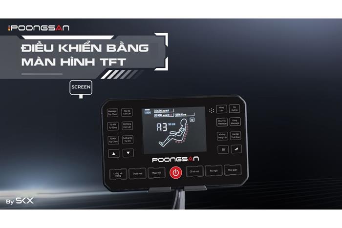 Ghế massage Poongsan MCP-130 Màu Đen
