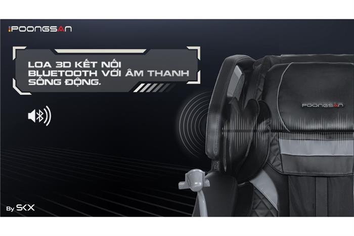 Ghế massage Poongsan MCP-130 Màu Đen