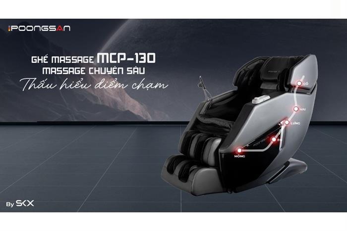 Ghế massage Poongsan MCP-130 Màu Đen