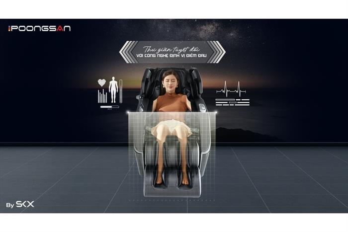 Ghế massage Poongsan MCP-130 Màu Đen