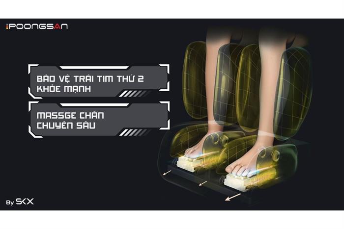 Ghế massage Poongsan MCP-130 Màu Đen
