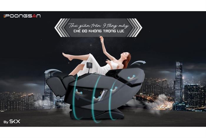 Ghế massage Poongsan MCP-130 Màu Đen