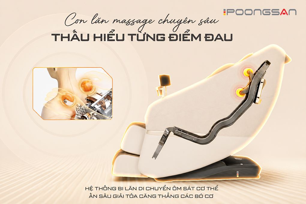 Ghế massage Poongsan MCP-279 Màu Nâu