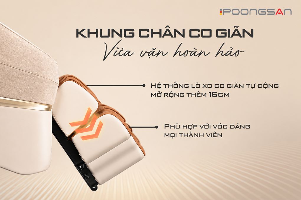 Ghế massage Poongsan MCP-279 Màu Nâu