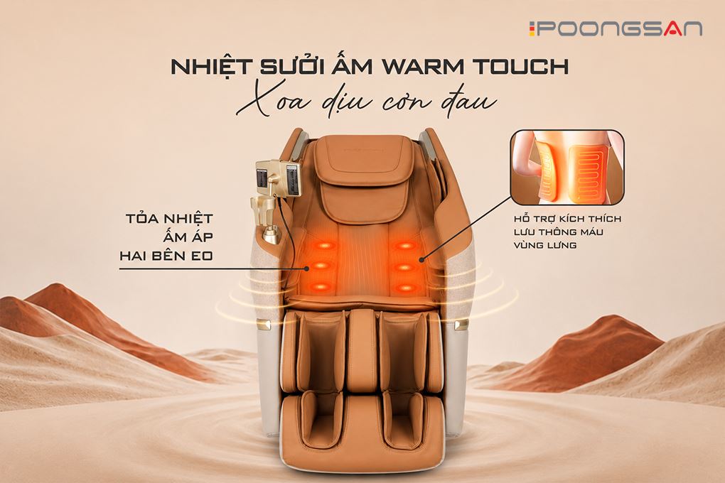 Ghế massage Poongsan MCP-279 Màu Nâu