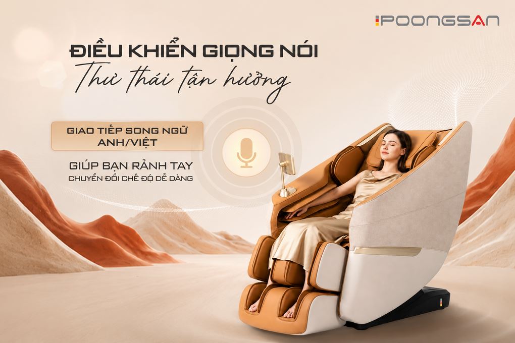 Ghế massage Poongsan MCP-279 Màu Nâu