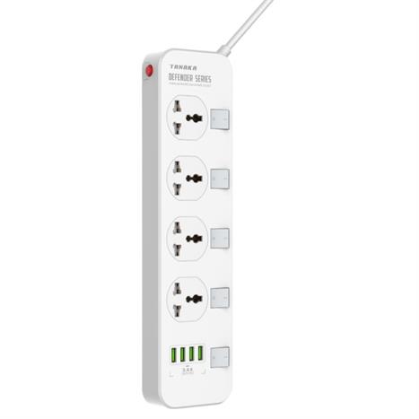 Ổ cắm điện Tanaka 4 lỗ 4 USB 2m TNK-OD4424