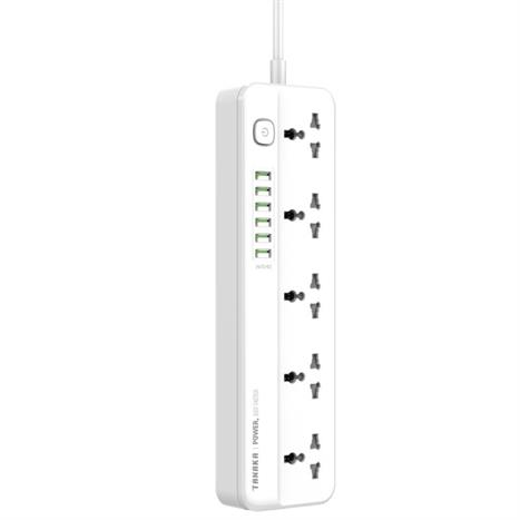 Ổ cắm điện Tanaka 5 lỗ 6 USB 2m TNK-OD6522