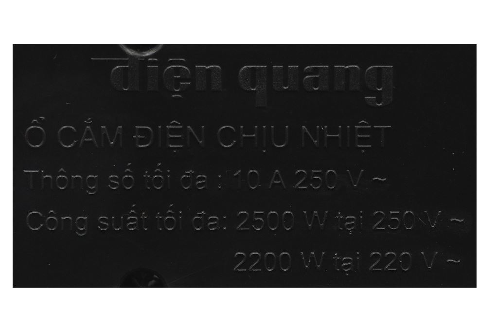 Ổ cắm điện Điện Quang 5 lỗ 2m ECO ESK 5BR Màu Đen - Đỏ