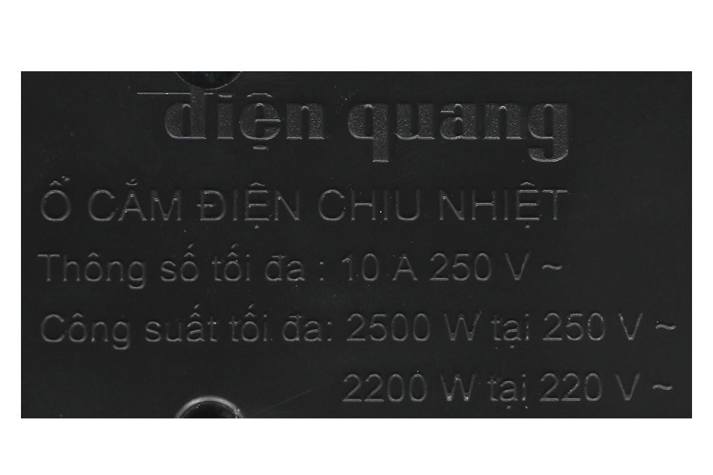 Ổ cắm điện Điện Quang 5 lỗ 5m ECO ESK 5BR Màu Đen - Đỏ