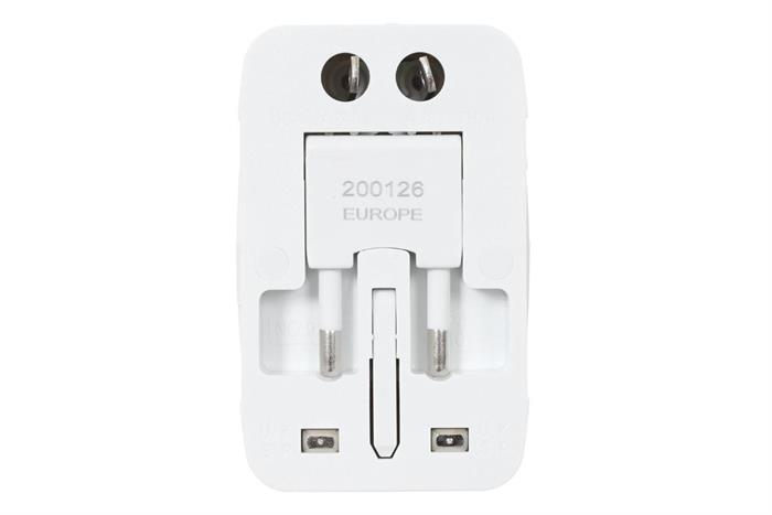 Adapter du lịch Điện Quang 2 USB 1 Type-C ESK TV07 2U 1C Màu Trắng