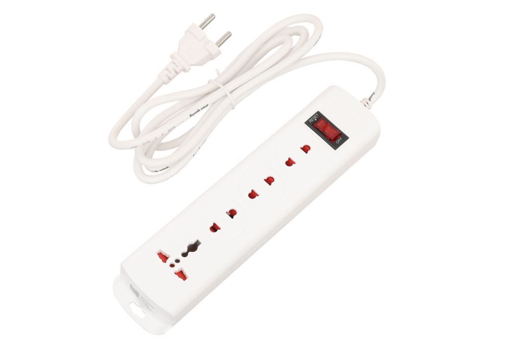 Ổ cắm điện Điện Quang 4 lỗ 2m ESK 4W Màu Trắng