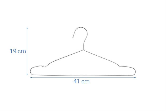 Bộ 10 móc quần áo inox Delites X3 Màu Inox