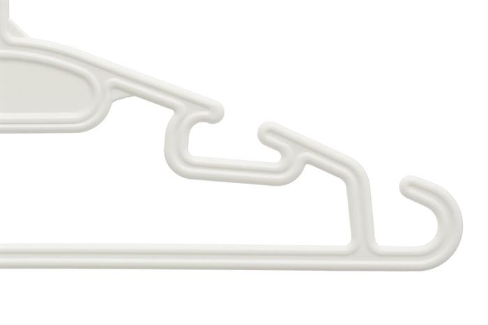 Bộ 10 móc quần áo trẻ em nhựa Inochi Hara 185 HIN.MOBE.0185 Màu Trắng