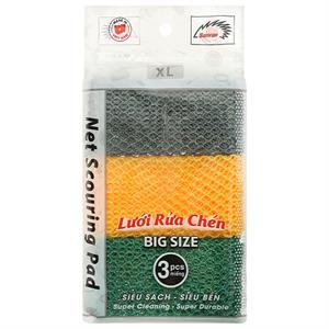 Bộ 3 miếng rửa chén dạng lưới Samran NS-XL3