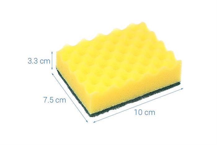 Bộ 4 miếng rửa chén mouse 2 lớp Samran SA-4 Màu Xanh