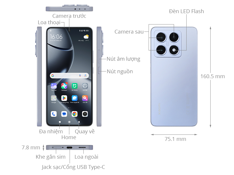 Xiaomi 14T 5G 12GB/512GB Xanh