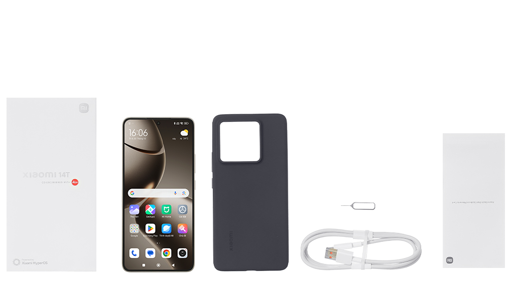 Bộ sản phẩm gồm: Hộp, Sách hướng dẫn, Cây lấy sim, Ốp lưng, Cáp Type C