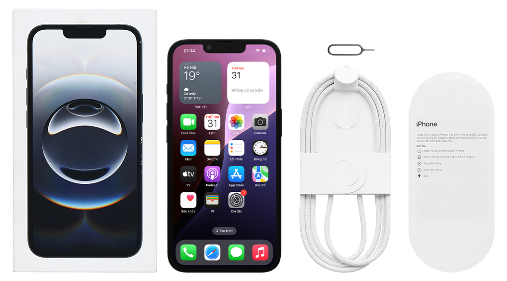 Bộ sản phẩm gồm: Cáp, Hộp, Sách hướng dẫn