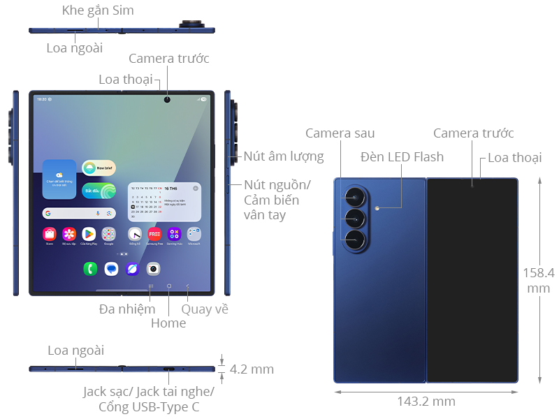 Samsung Galaxy Z Fold7 5G 12GB/256GB