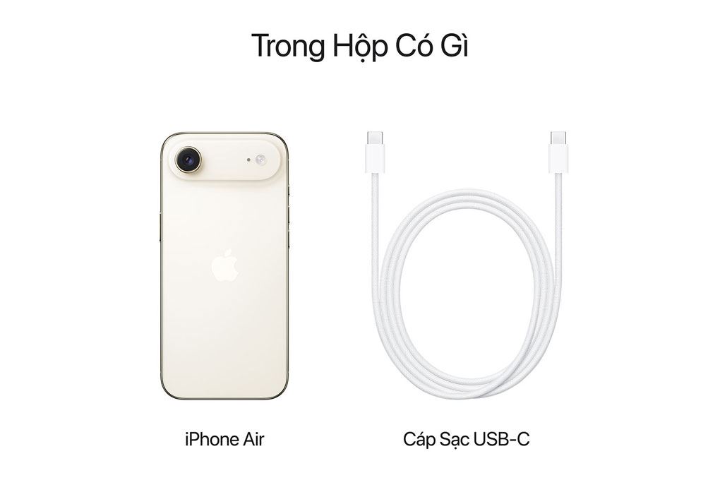 Điện thoại iPhone Air 256GB Màu Vàng Nhạt