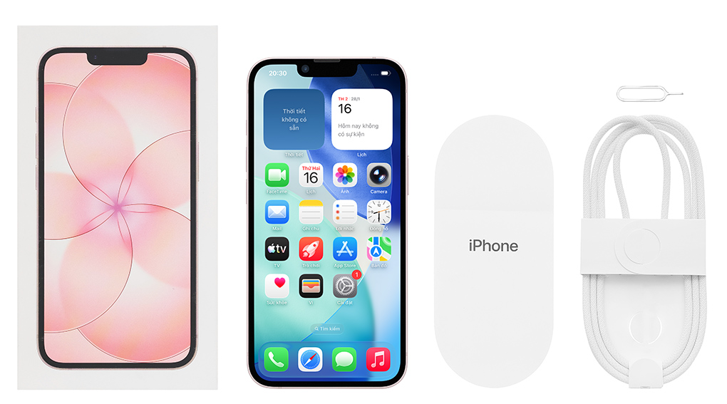 Bộ sản phẩm gồm: Cáp Type C, Cây lấy sim, Hộp, Sách hướng dẫn