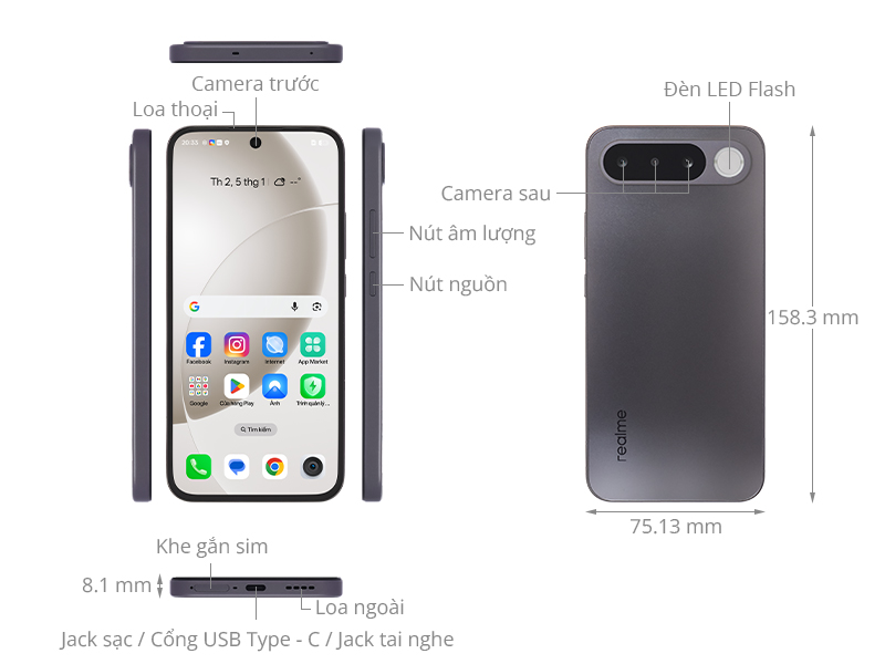 realme 16 5G 8GB/256GB