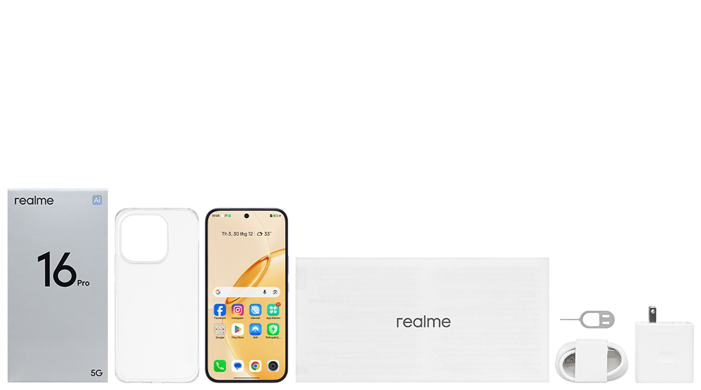 Bộ sản phẩm gồm: Ốp lưng, Hộp, Cây lấy sim, Cáp Type C, Củ sạc rời đầu Type A, Sách hướng dẫn