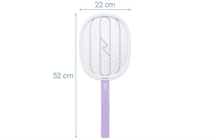 Vợt muỗi Sunhouse SHE-EECVM20 Màu Tím