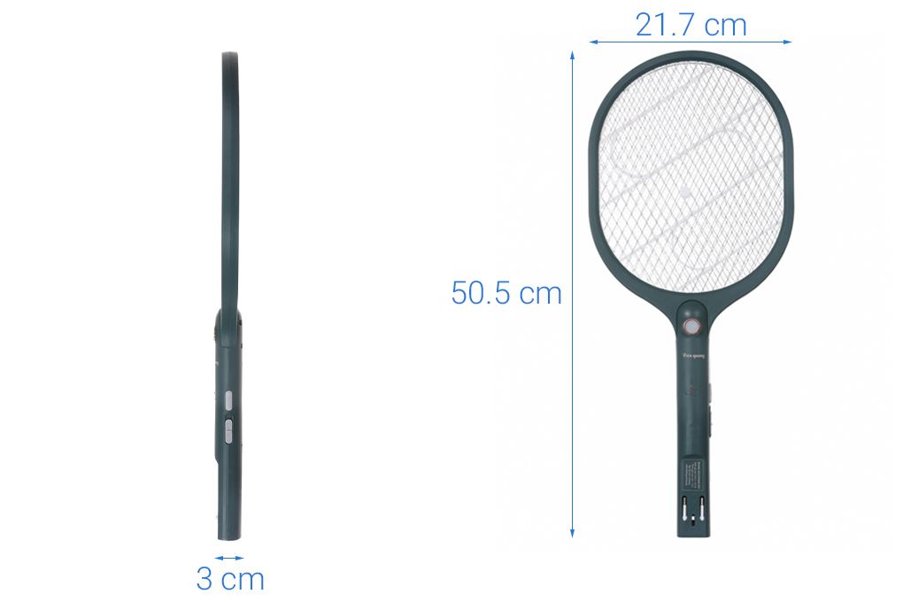 Vợt muỗi Điện Quang ĐQ EMR09 GW Màu Trắng - Xanh