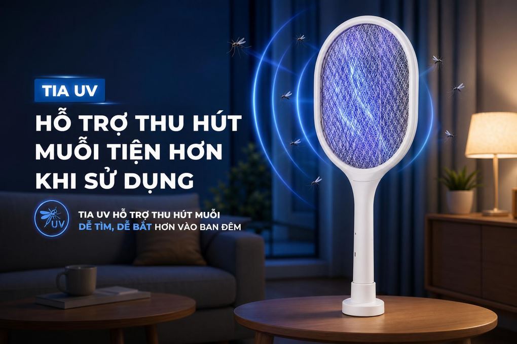 Vợt muỗi Lumias ESD-3500W Màu Trắng
